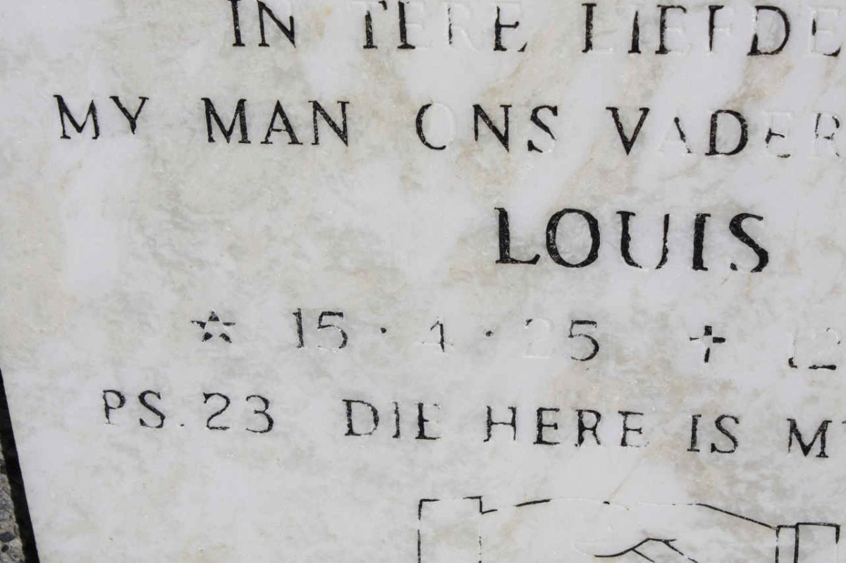 NIEKERK Louis, van 1925-1994