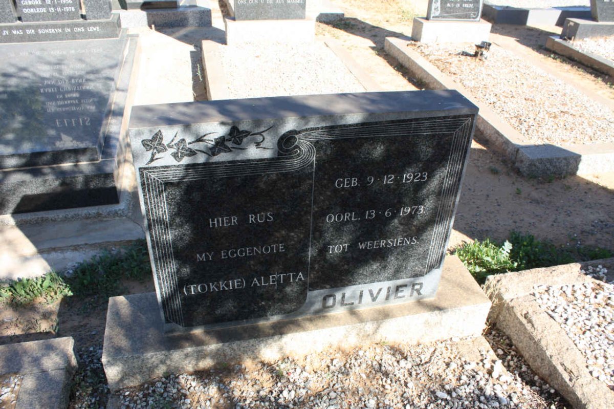 OLIVIER Aletta 1923-1973