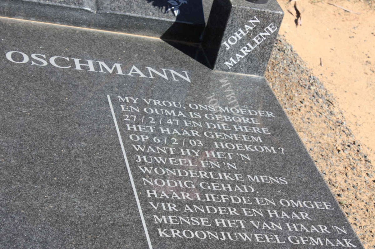 OSCHMANN  Jacoba 1947-2003