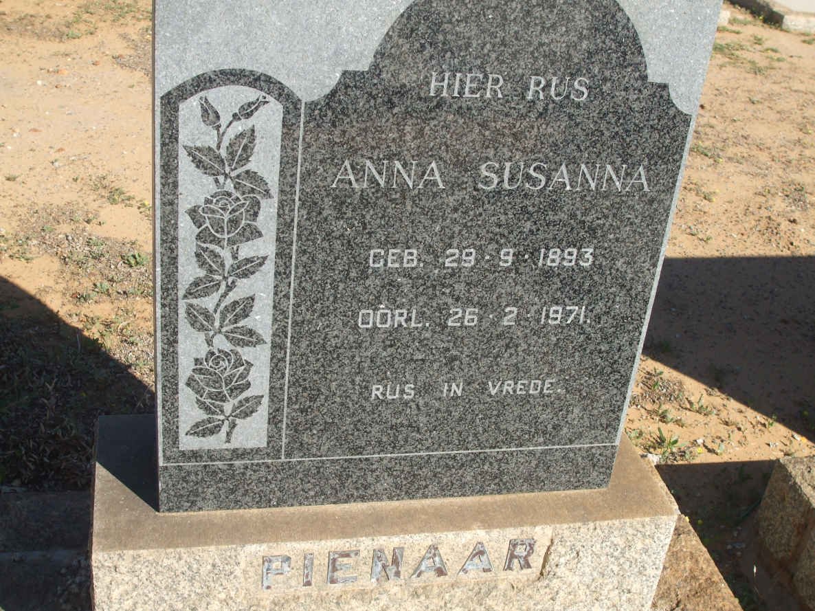 PIENAAR Anna Susanna 1893-1971