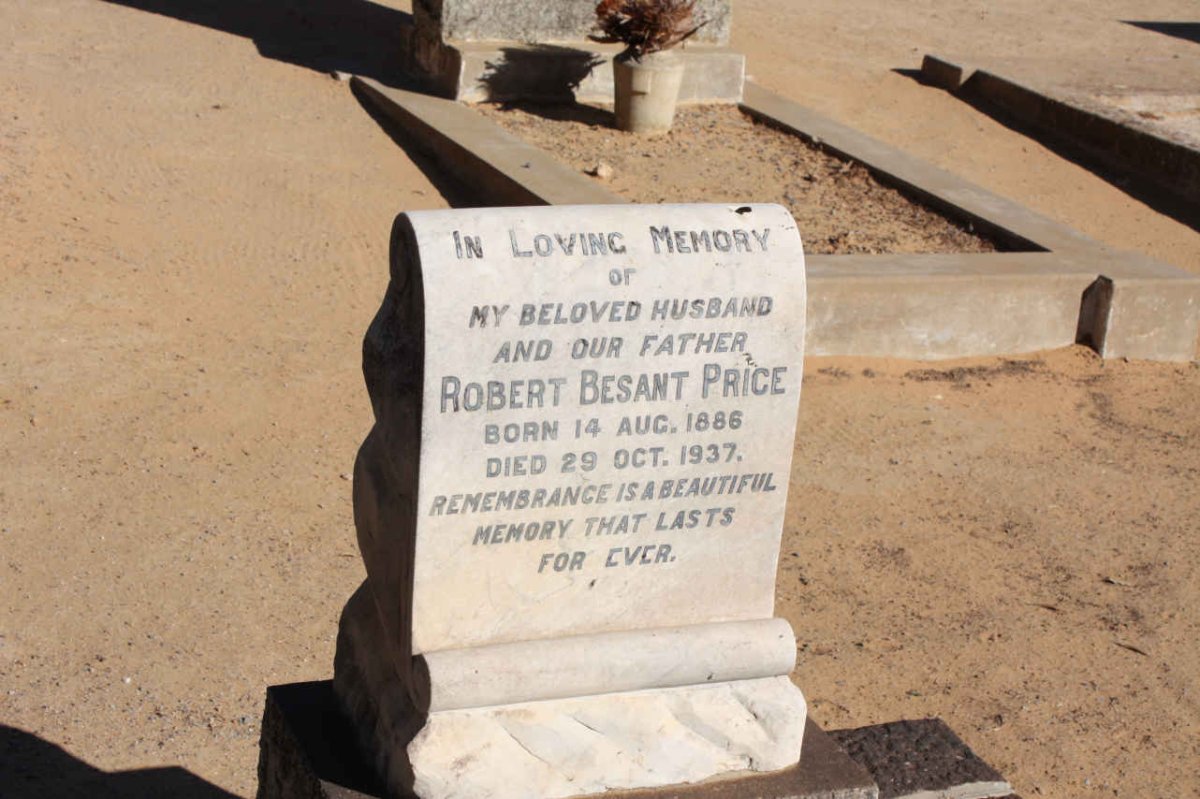 PRICE Robert Besant 1886-1937