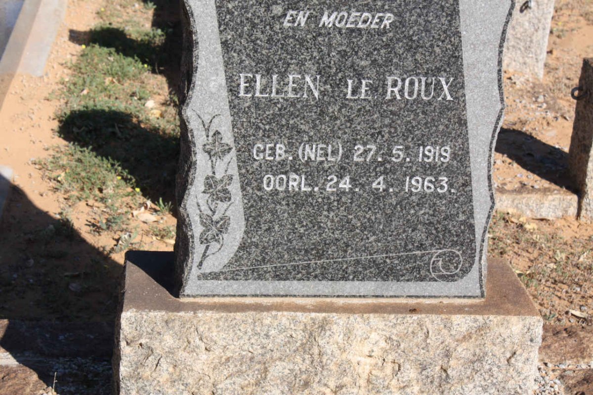 ROUX Ellen, le nee NEL 1919-1963 