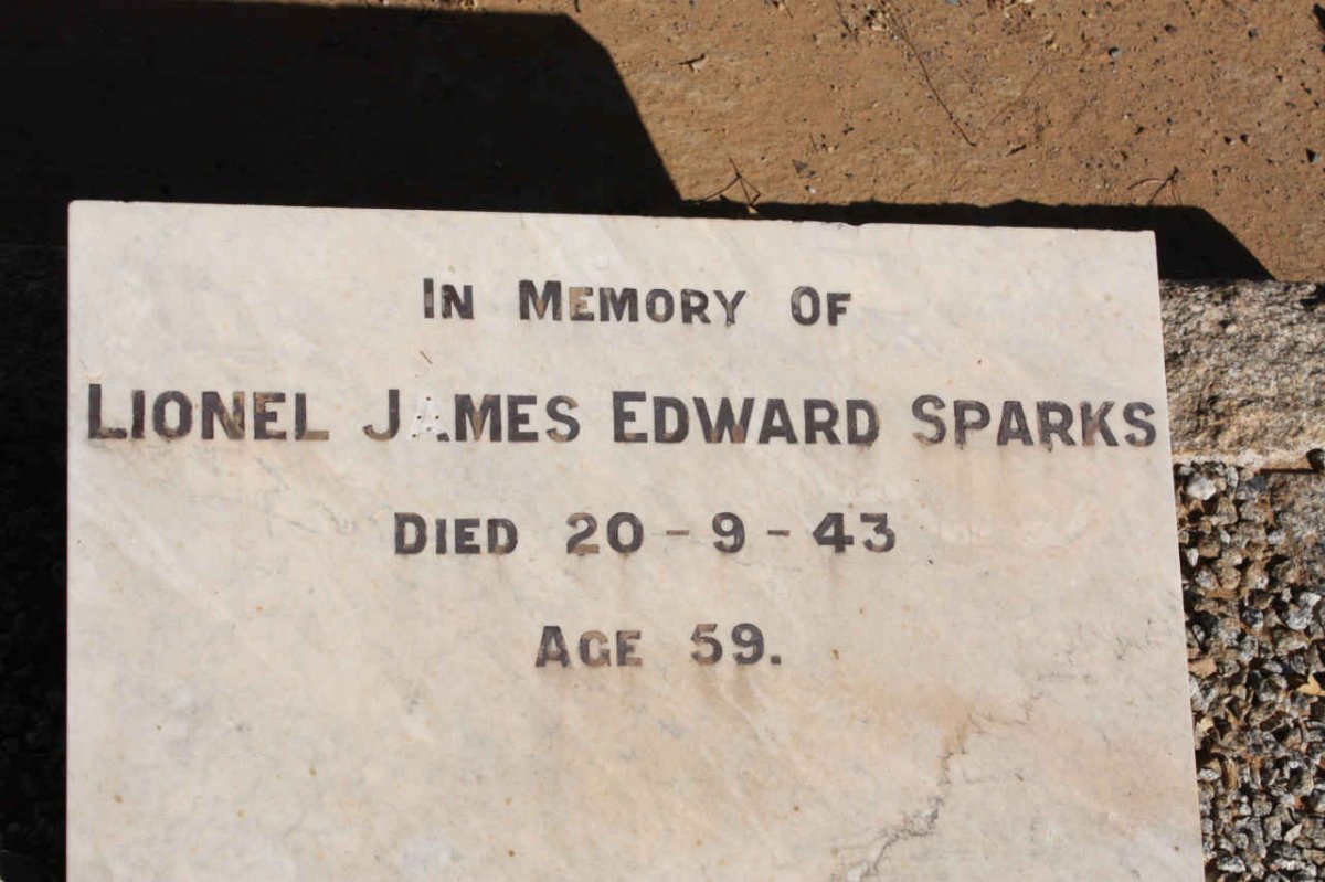 SPARKS Lionel James Edward -1943