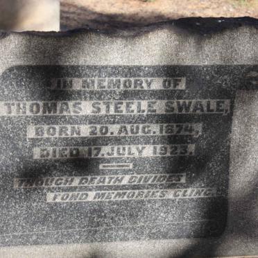 SWALE Thomas Steele 1874-1923
