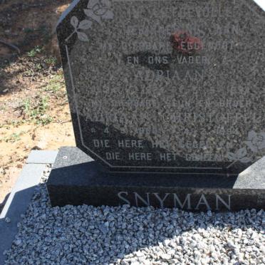 SNYMAN Adriaan 1924-1994 ::SNYMAN Adriaan Christoffel 1960-1994