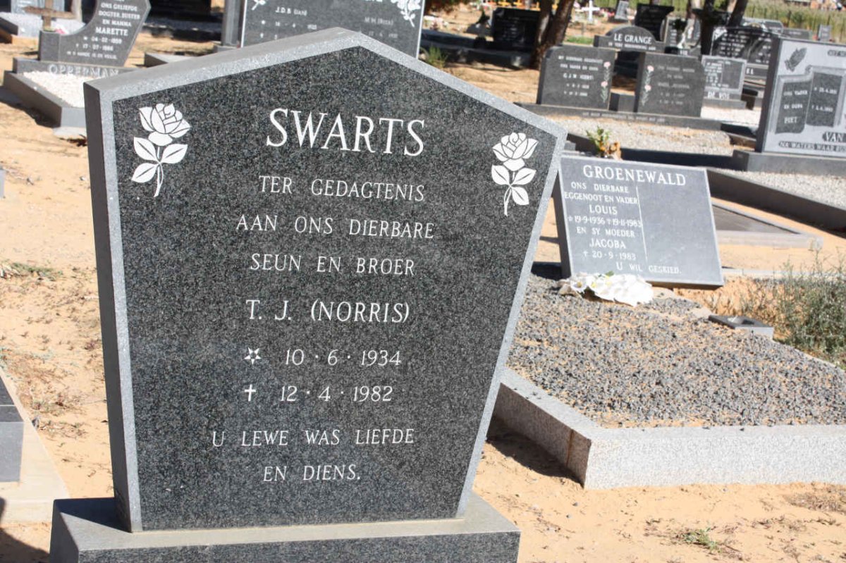 SWARTS T.N. 1934-1982