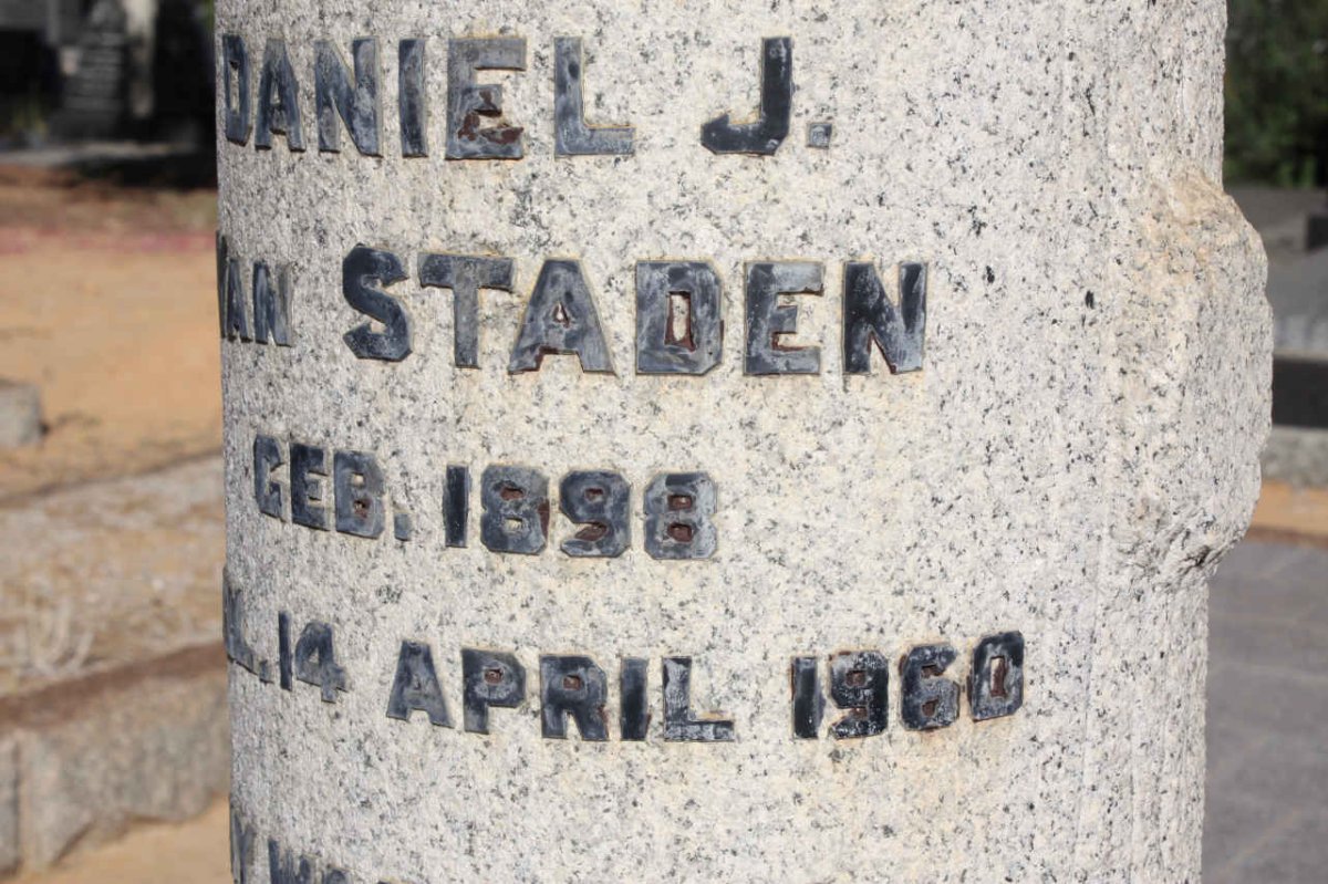 STADEN Daniel J., van 1898-1960