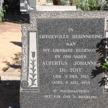 TOIT Albertus Johannes, du 1912-1959
