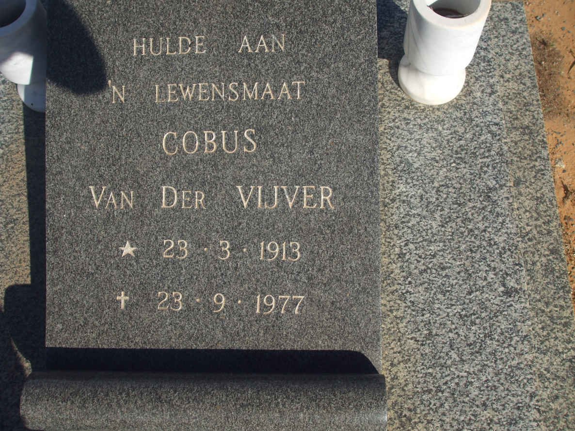 VIJVER Cobus, van der 1913-1977