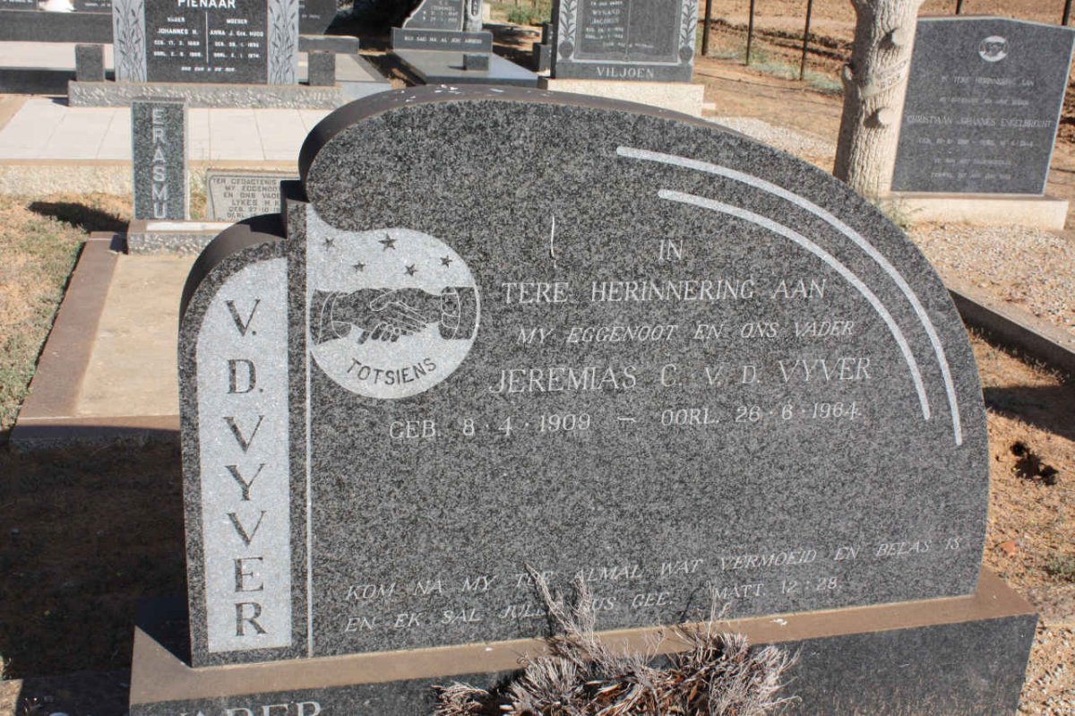 VYVER Jeremias C., v.d. 1909-1964