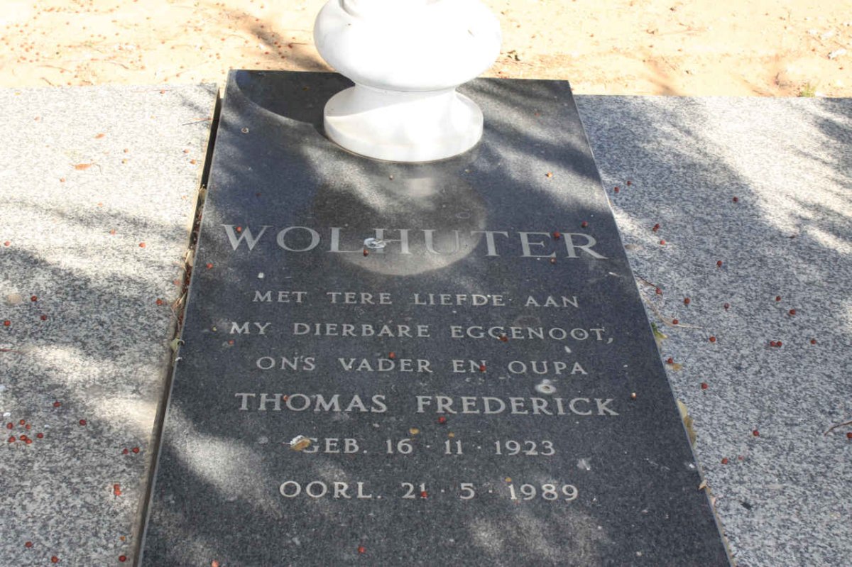 WOLHUTER Thomas Frederick 1923-1989