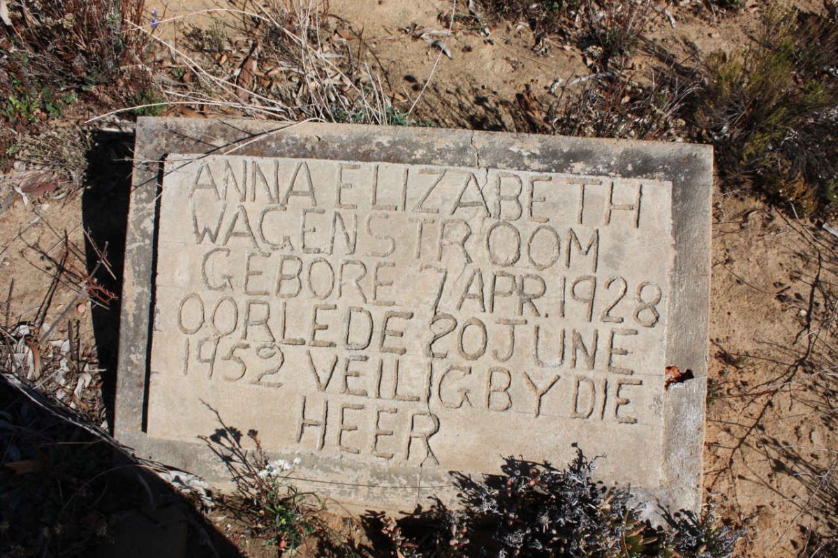 WAGENSTROOM Anna Elizabeth 1928-1952