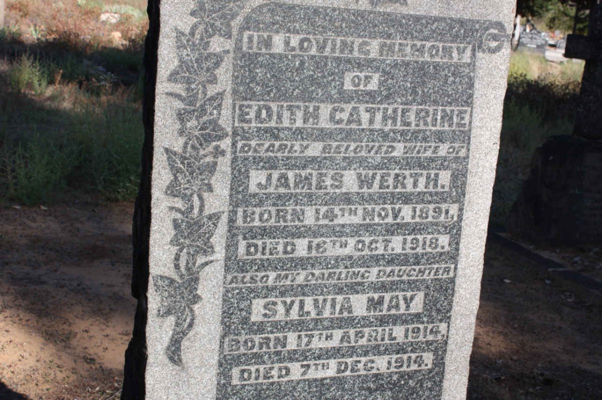 WERTH Edith Catherine 1891-1918 :: WERTH Sylvia May 1914-1914