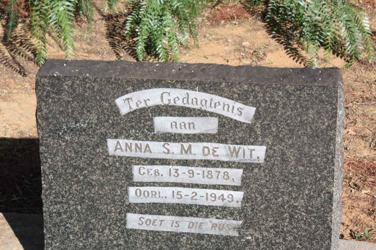 WIT Anna S.M., de 1878-1949