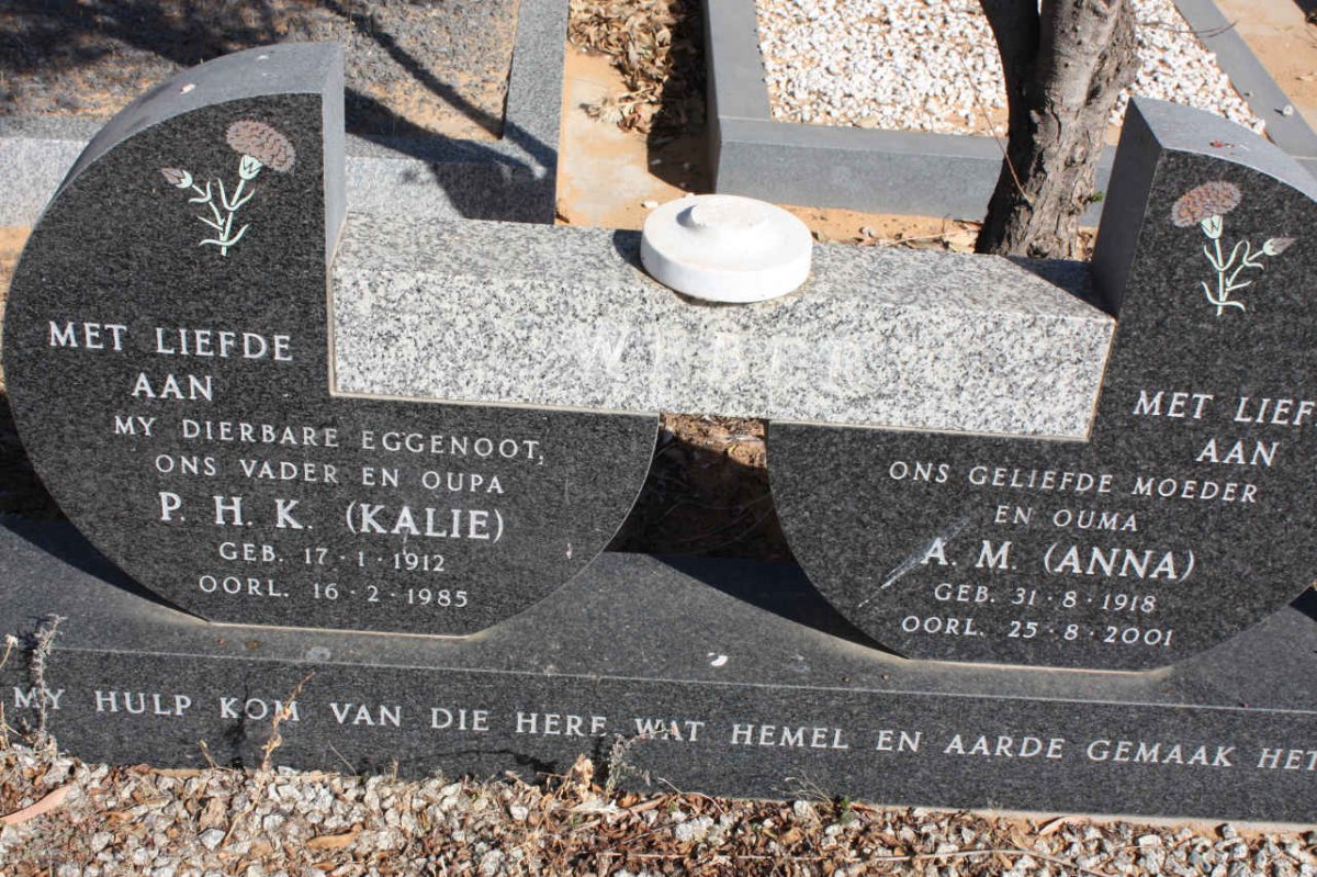 WEBER P.H.K.  1912-1985 &amp; A.M. 1918-2001