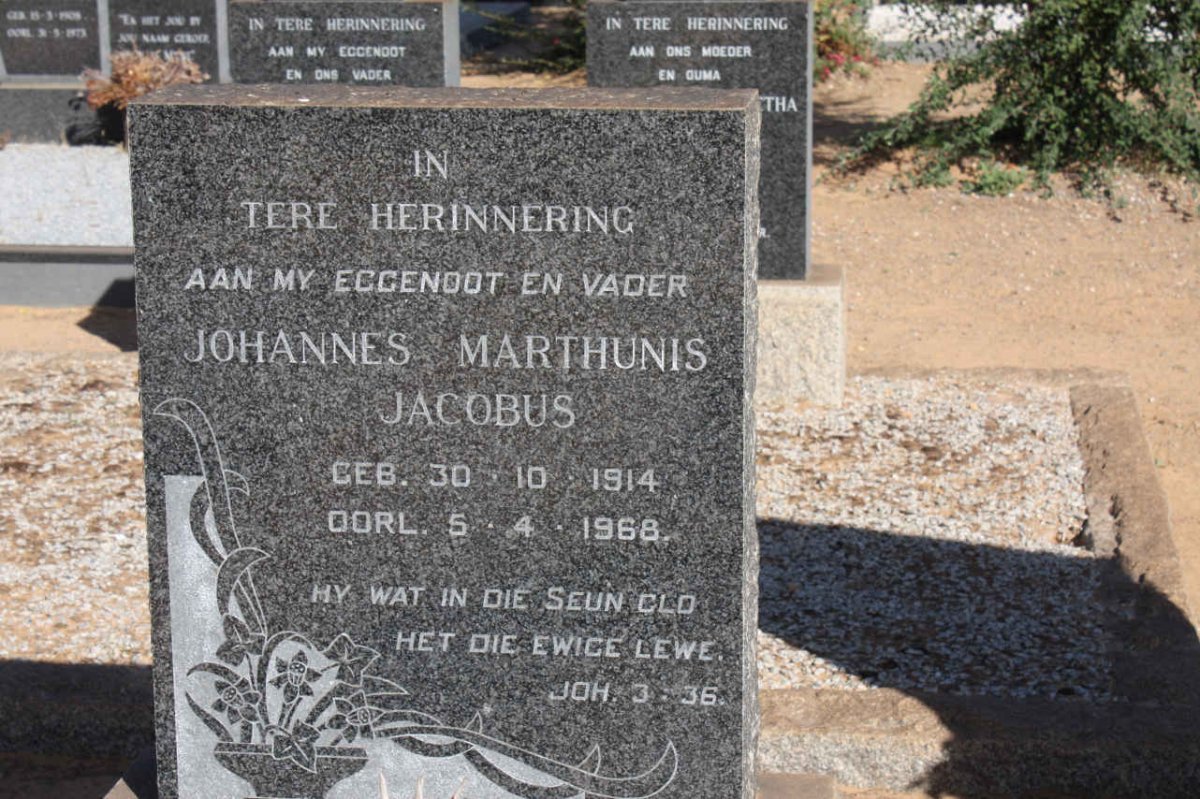? Johannes Marthinus Jacobus 1914-1968