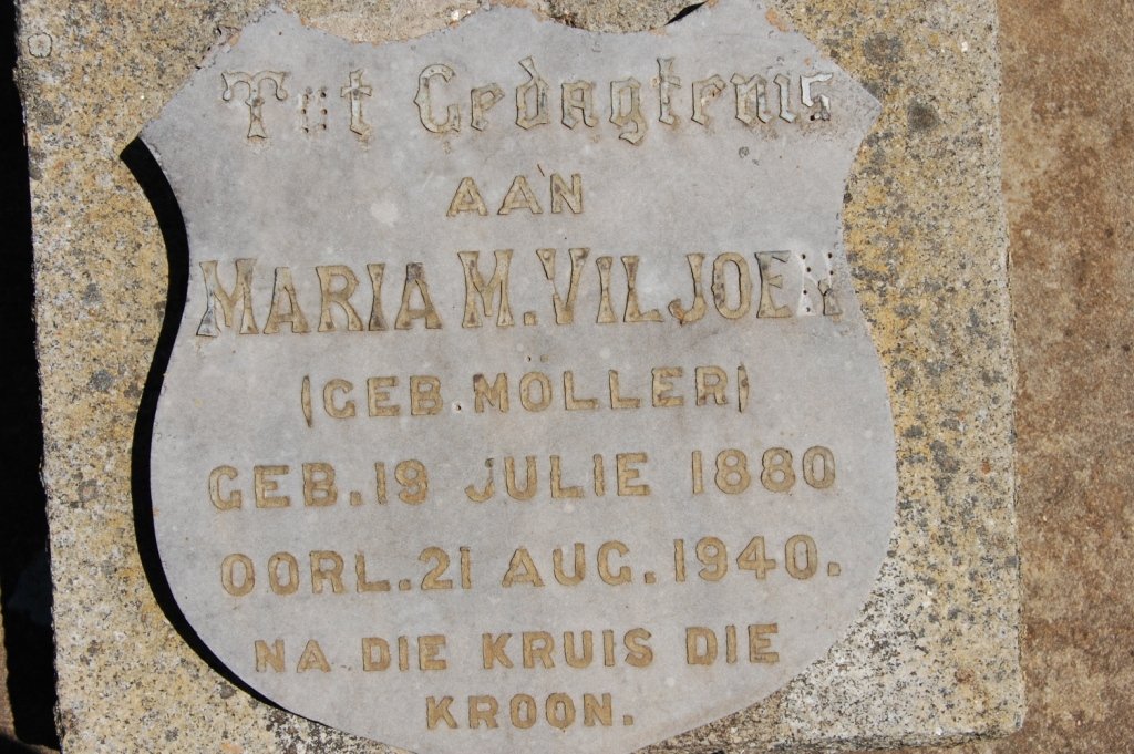 VILJOEN Maria M. nee MOLLER 1880-1940