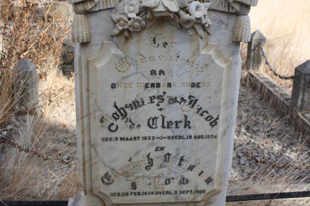 CLERK Johannes Jacob, de 1833-1896 &amp; Elizabeth Catharina LOUW 1839-1900