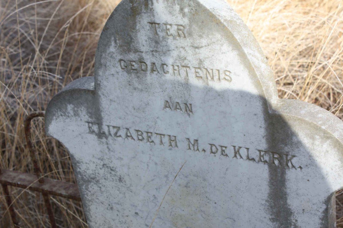 KLERK Elizabeth M., de
