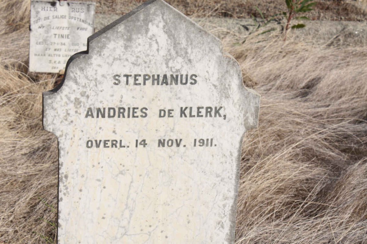 KLERK Stephanus Andries, de -1911