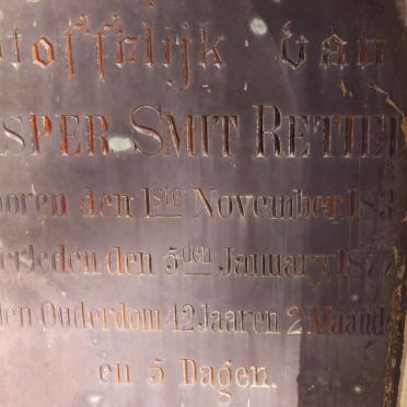 RETIEF Jasper Smit 1834-1877