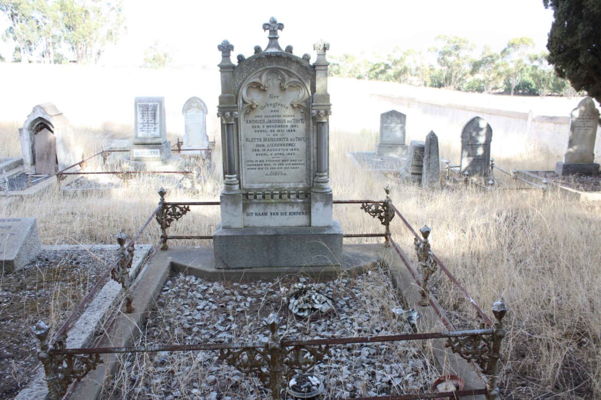 TOIT Andries Jacobus, du 1841-1924 &amp; Aletta Margarita LIEBENBERG 1849-1927
