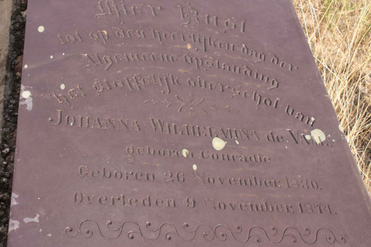 VAAL Johanna Wilhelmina, de nee CONRADIE 1830-1874