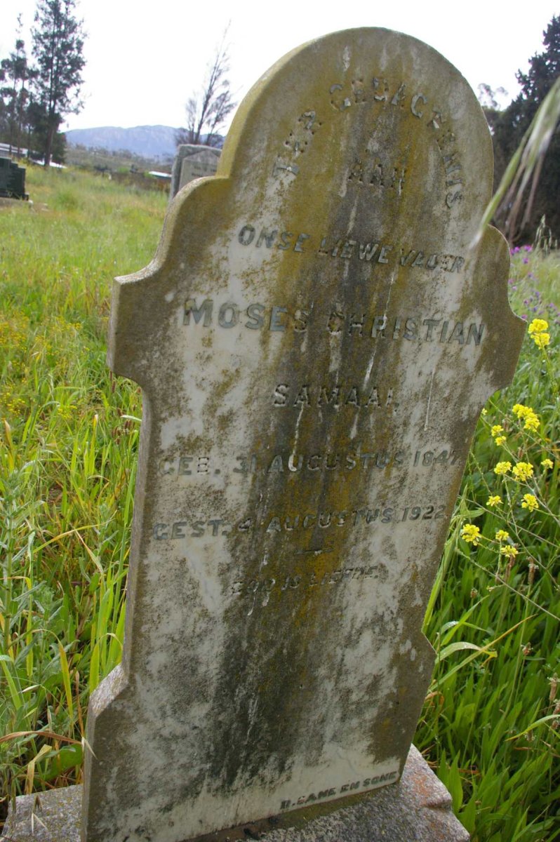 SAMAAI Moses Christian 1847-1922 