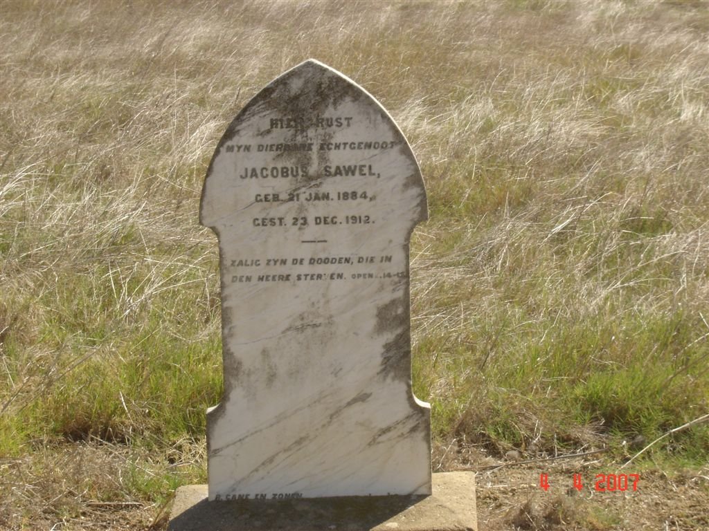 SAWEL Jacobus 1884-1912