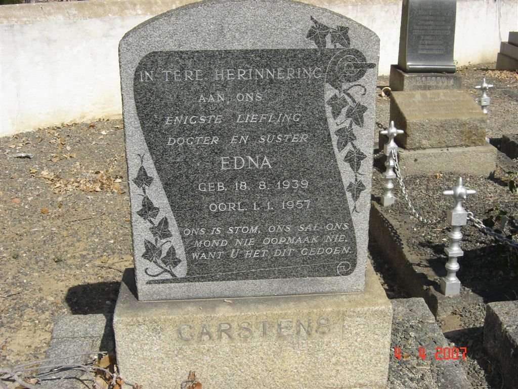 CARSTENS Edna 1939-1957