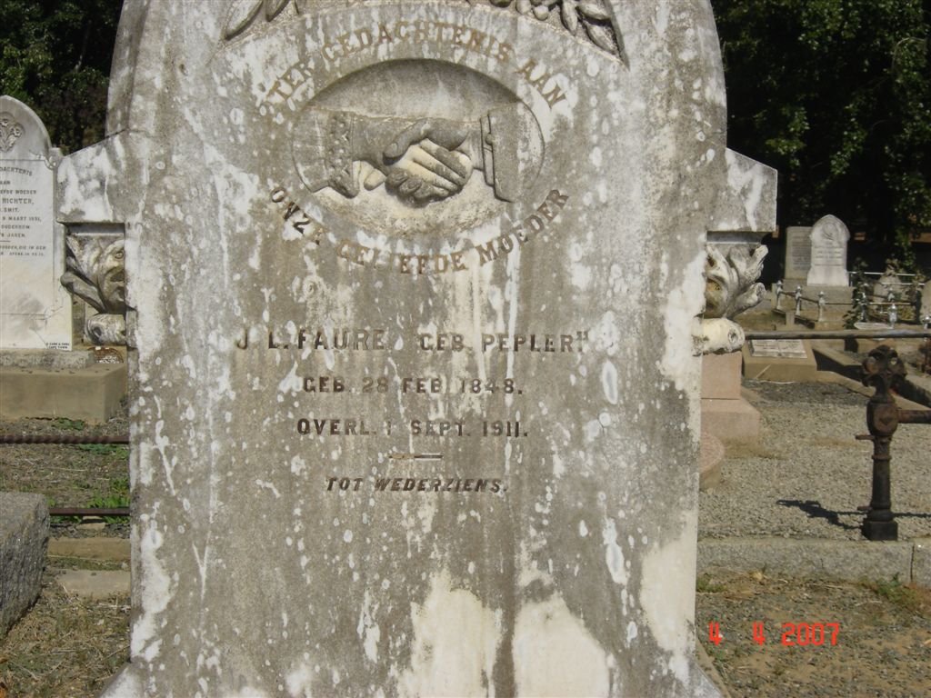 FAURE J.L. nee PEPLER 1848-1911