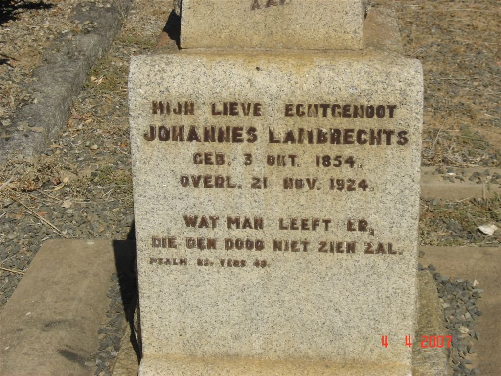 LAMBRECHTS Johannes 1854-1924