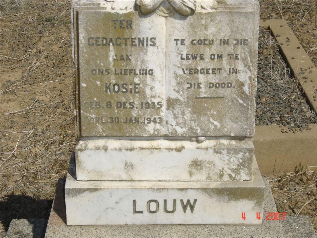LOUW Kosie 1935-1943