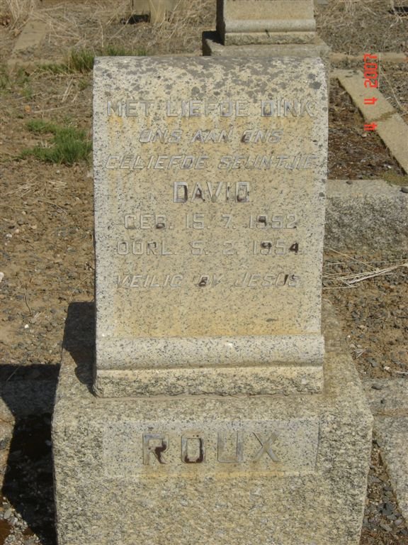 ROUX David 1952-1954
