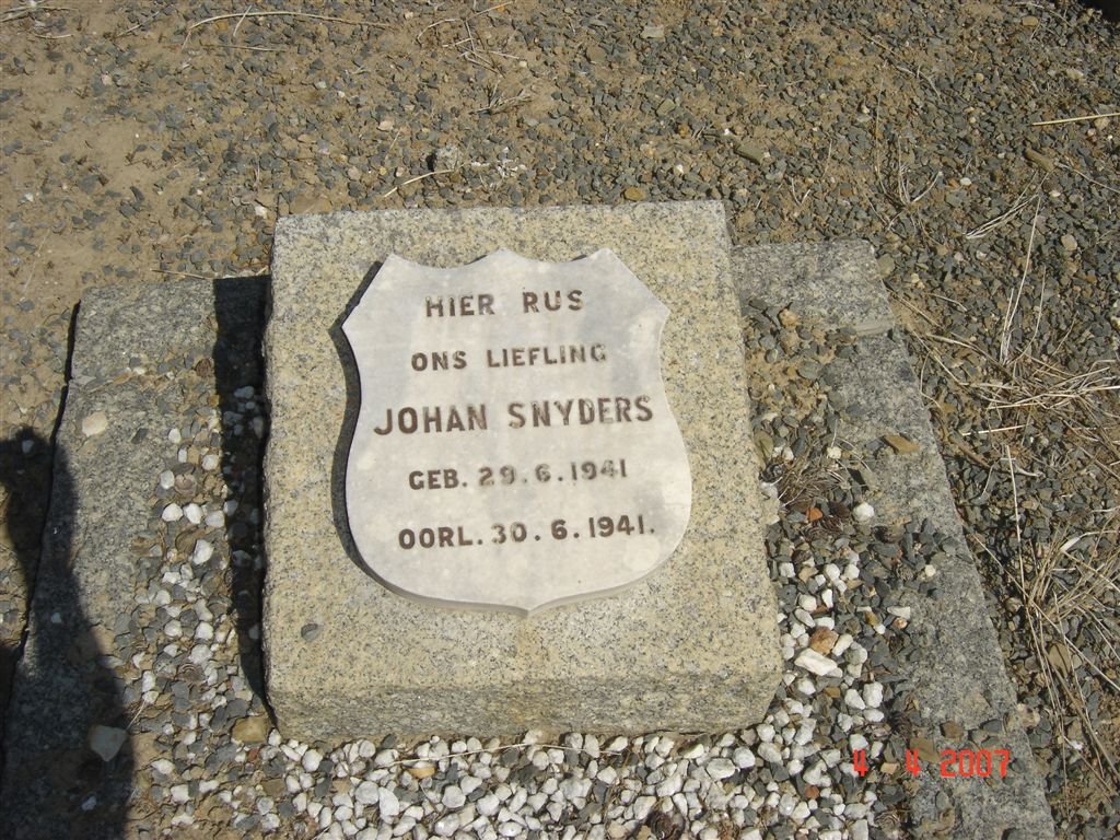 SNYDERS Johan 1941-1941