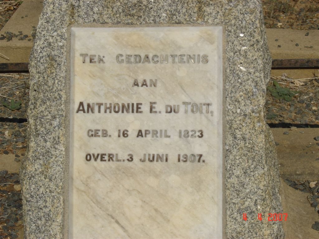 TOIT Anthonie E., du 1823-1907