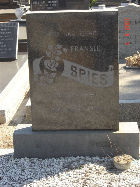 SPIES Fransie 1965-1975