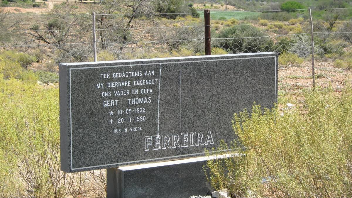 FERREIRA Gert Thomas 1932-1990