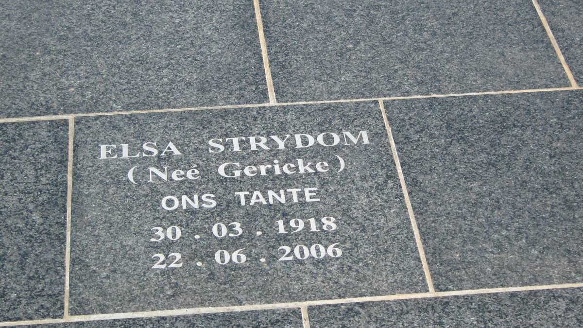 STRYDOM Elsa nee GERICKE 1918-2006