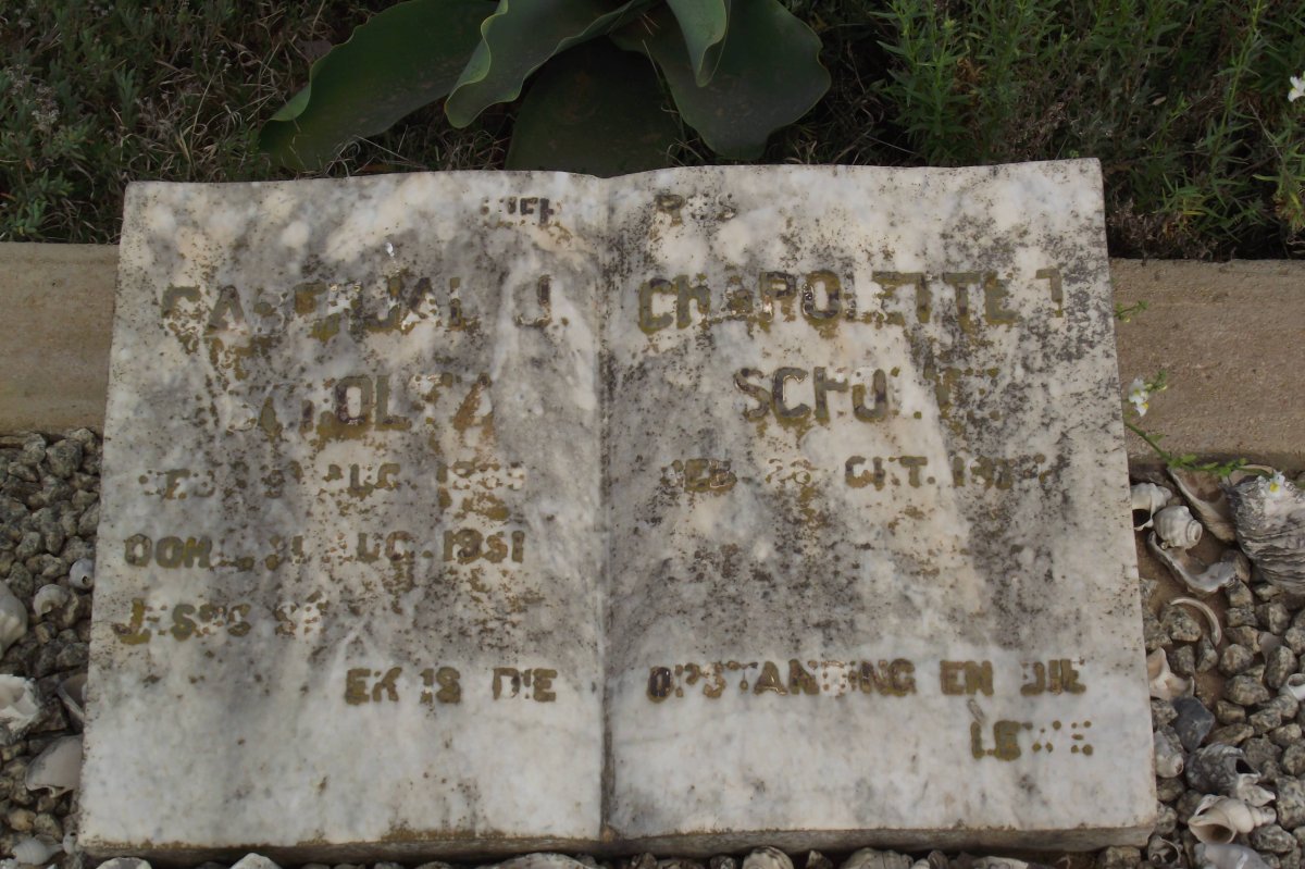SCHOLTZ Gaberual J. 1869-1951 &amp; Charlotte J. 18??-????