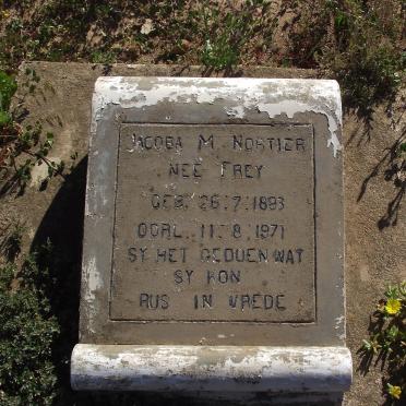 NORTIER Jacoba M. nee FREY 1893-1971