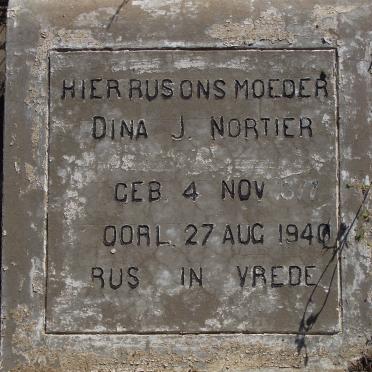 NORTIER Dina J. 1877-1940
