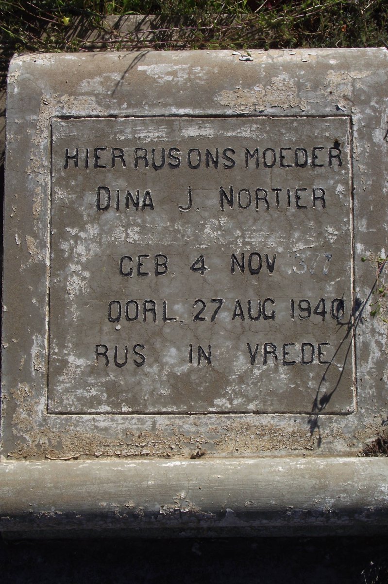 NORTIER Dina J. 1877-1940