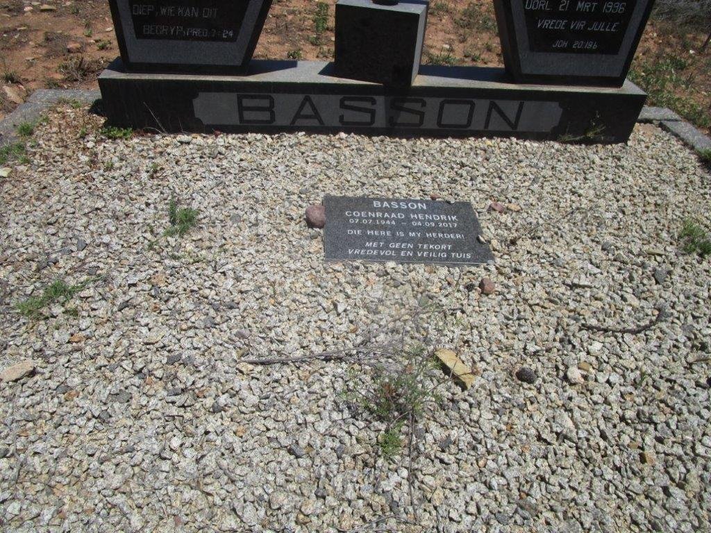 BASSON Coenraad Hendrik 1944-2017