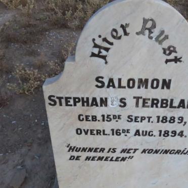TERBLANCHE Salomon Stephanus 1889-1894