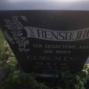 RENSBURG Ezais, Janse van 1891-1975