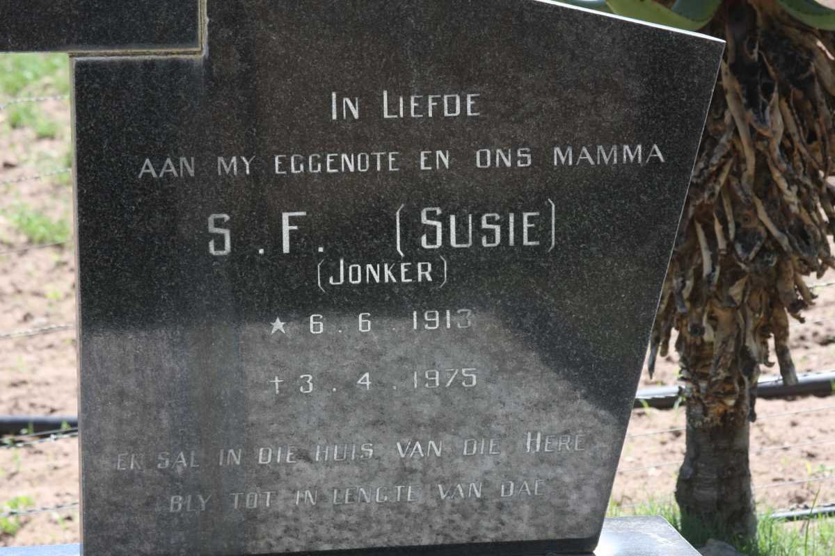 BAKKES S.F. nee JONKER 1913-1975