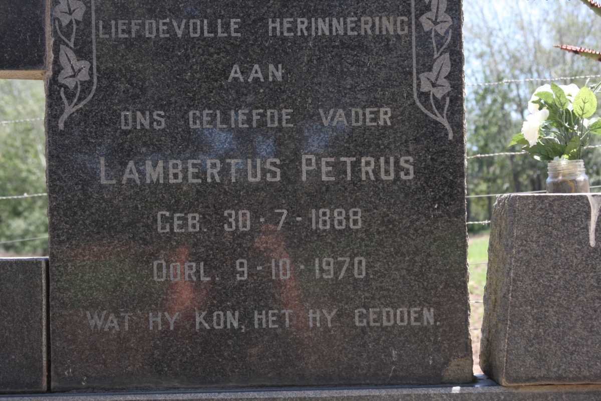 ROOYEN Lambertus Petrus, van 1888-1970
