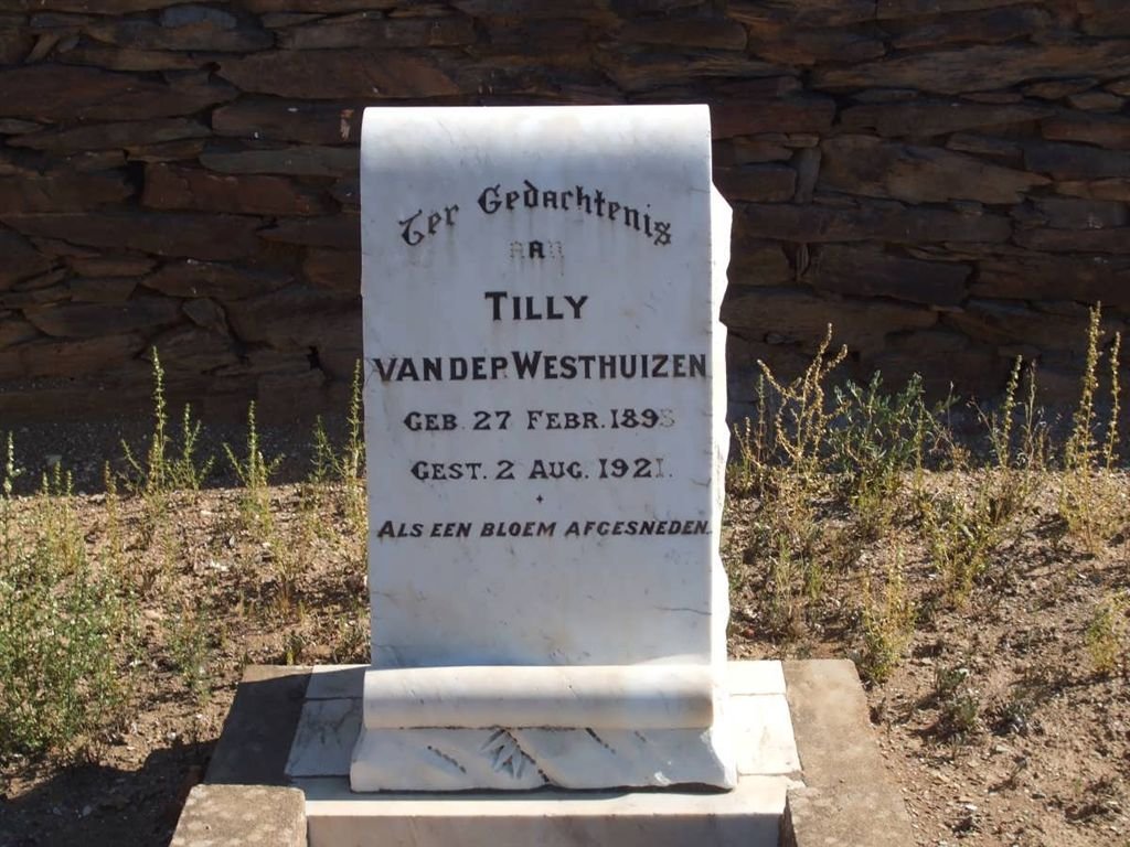 WESTHUIZEN Tilly, van der 1895-1921