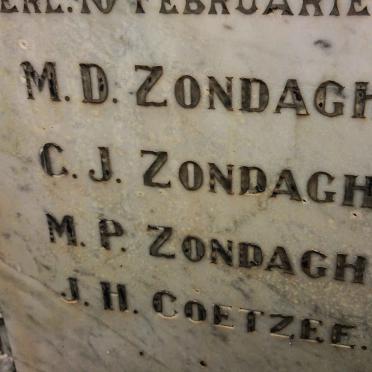 ZONDAGH Matthys P. 1855-1903 & Johanna C. 1862-1907 _2